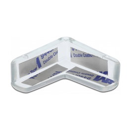 DeLOCK Protector de bordes autoadhesivo 40 x 40 x 13 mm transparente