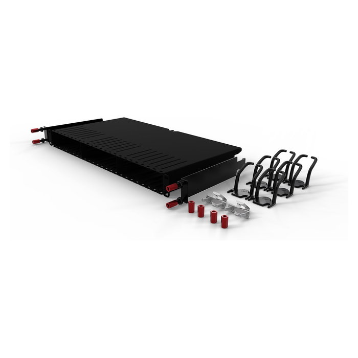 PATCHBOX Patchbox.one Patch-Panel-Gehäuse, Leerbox für bis zu 24 Kassetten, schwarz RAL 9005