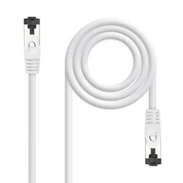 Nanocable 10.20.2000-L25-W Cable de Red Ethernet RJ45 Cat8.1 40 Gbps, 2 GHz, S/FTP, Blindaje SSTP, 25 cm, 0.25 m, Blanco