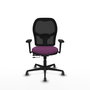 PIQUERAS Y CRESPO Silla de oficina Jorquera con mecanismo Sincro/Traslack, Morado y Negro
