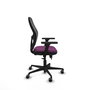 PIQUERAS Y CRESPO Silla de oficina Jorquera con mecanismo Sincro/Traslack, Morado y Negro