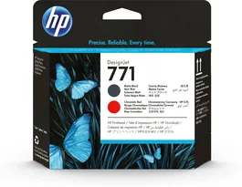 HP Cabezal de impresión DesignJet 771 negro mate/rojo cromático