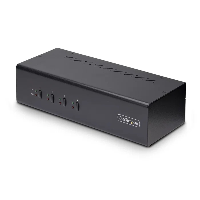 StarTech Switch KVM de 4 Puertos para 2 Monitores DisplayPort 4K 60Hz StarTech Switch KVM de 4 Puertos para 2 Monitores DisplayPort 4K 60Hz