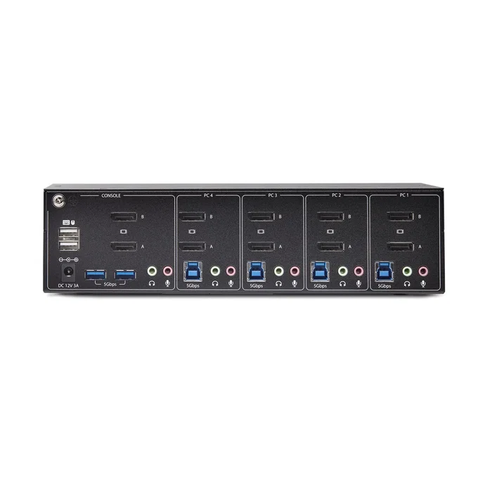 StarTech Switch KVM de 4 Puertos para 2 Monitores DisplayPort 4K 60Hz StarTech Switch KVM de 4 Puertos para 2 Monitores DisplayPort 4K 60Hz