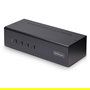 StarTech Conmutador KVM de 4 Puertos y 2 Monitores DisplayPort - 4K 60Hz - Switch 4 PC con USB 3.0, 2x USB 2.0 y Control por Hotkey/Botones