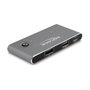 DeLOCK Conmutador KVM USB-C a DisplayPort 8K 30 Hz con USB 2.0, 7680 x 4320 Pixeles, Antracita