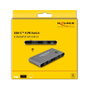 DeLOCK Conmutador KVM USB-C a DisplayPort 8K 30 Hz con USB 2.0, 7680 x 4320 Pixeles, Antracita