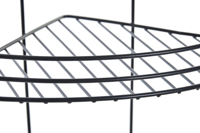 DKD Home Decor Estante de Metal Gris para Ducha con 3 Estanterías