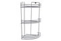 DKD Home Decor Estante de Metal Gris para Ducha con 3 Estanterías