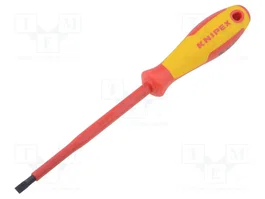 KNIPEX Destornillador aislado de punta plana 5,5x1mm