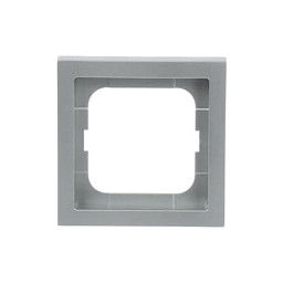 BUSCH-JAEGER BJ 1721-183K Future Linear Alusilber, Marco para mecanismo interruptor de luz, 1 módulo