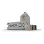 Lindy Bloqueador de puerto USB Tipo A con llave, Naranja, Pack de 5 piezas