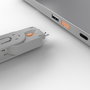 Lindy 40453 - Bloqueador de Puertos USB Tipo A con Llave, 4 Bloqueadores + 1 Llave, Color Naranja, ABS, 5 Piezas
