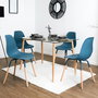 Home Deco Factory Silla Phenix Azul Canard Estilo Escandinavo