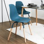 Home Deco Factory Silla Phenix Azul Canard Estilo Escandinavo