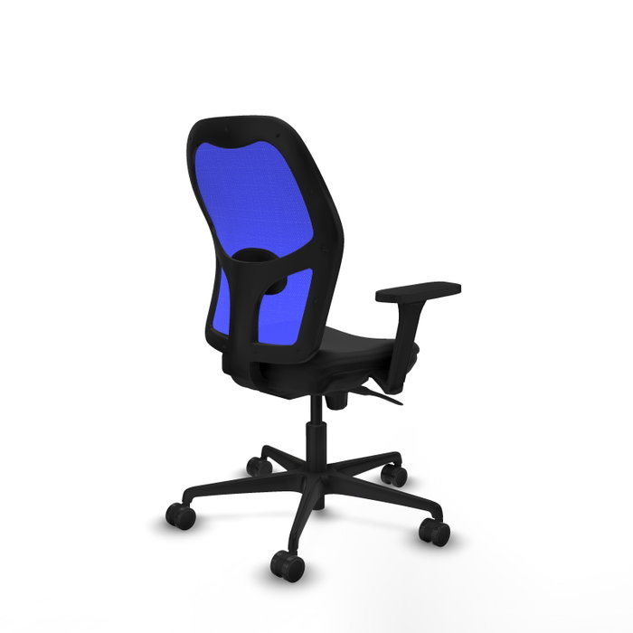 PIQUERAS Y CRESPO Silla de oficina Jorquera con mecanismo Sincro, Azul y Negro