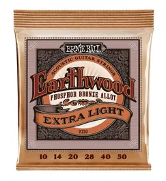 Ernieball Juego Acústica Earthwood 92/8 Phosphor Bronze Xlight 10-50