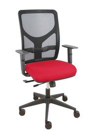 PIQUERAS Y CRESPO Silla de oficina Motilla con mecanismo Sincro/Traslack Rojo/Negro