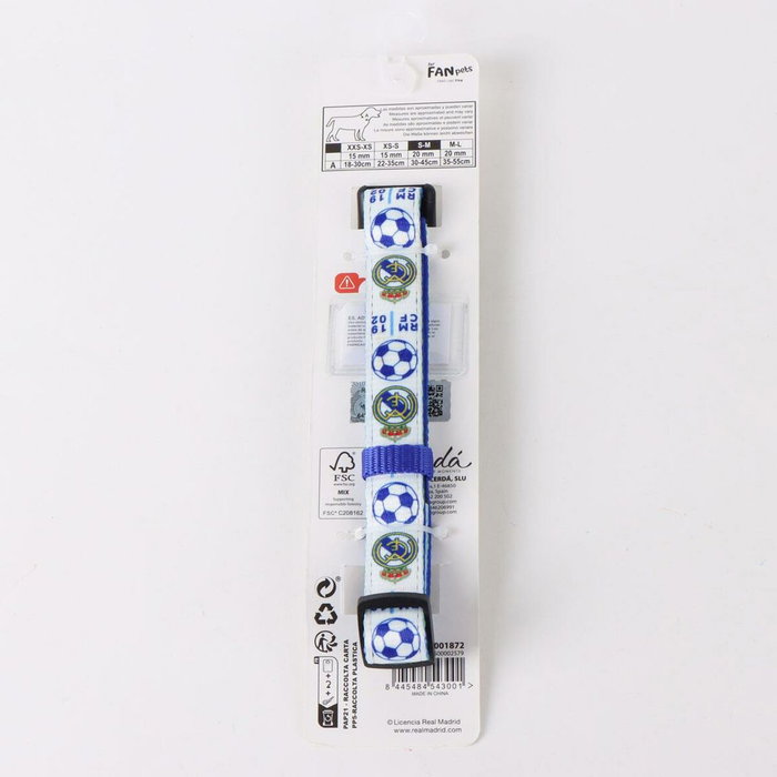 Cerdá Collar Para Perros Real Madrid T3S:S/M Azul