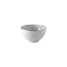 Porvasal DOTS BOL - Bol de Porcelana para Desayuno o Postres, Diámetro 14 cm, Altura 7.5 cm (Set de 12)