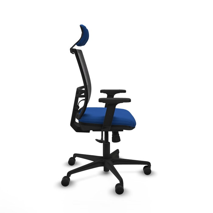 PIQUERAS Y CRESPO Silla de oficina Yunquera con mecanismo Sincro, Azul y Negro PIQUERAS Y CRESPO Silla de oficina Yunquera con mecanismo Sincro, Azul y Negro