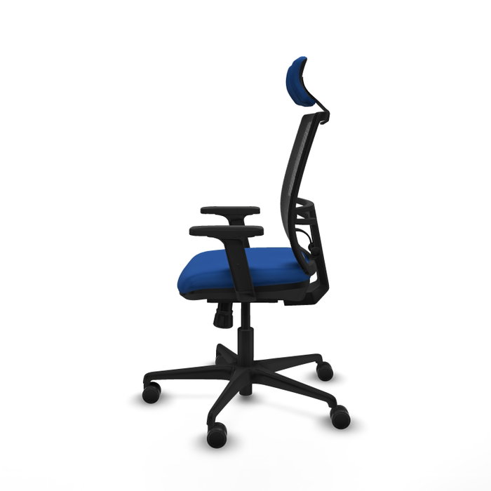 PIQUERAS Y CRESPO Silla de oficina Yunquera con mecanismo Sincro, Azul y Negro PIQUERAS Y CRESPO Silla de oficina Yunquera con mecanismo Sincro, Azul y Negro