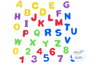 Innspiro Números 0-9 y Letras Mayúsculas de Goma EVA Adhesiva 20mm, 180 unidades