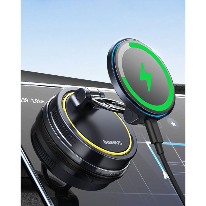 Baseus C0013F01 Cargador Inalámbrico para Coche Negro Baseus C0013F01 Cargador Inalámbrico para Coche Negro