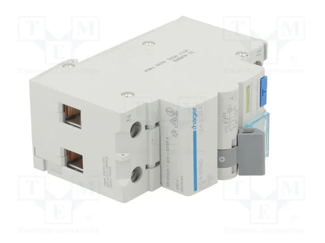 HAGER RCBO Interruptor de diversas marchas 6A 30mA 240VAC 1+N HAGER RCBO Interruptor de diversas marchas 6A 30mA 240VAC 1+N