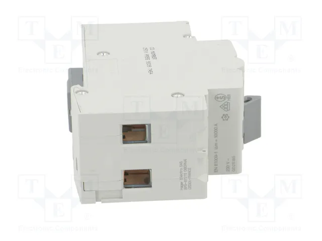 HAGER RCBO Interruptor de diversas marchas 6A 30mA 240VAC 1+N HAGER RCBO Interruptor de diversas marchas 6A 30mA 240VAC 1+N