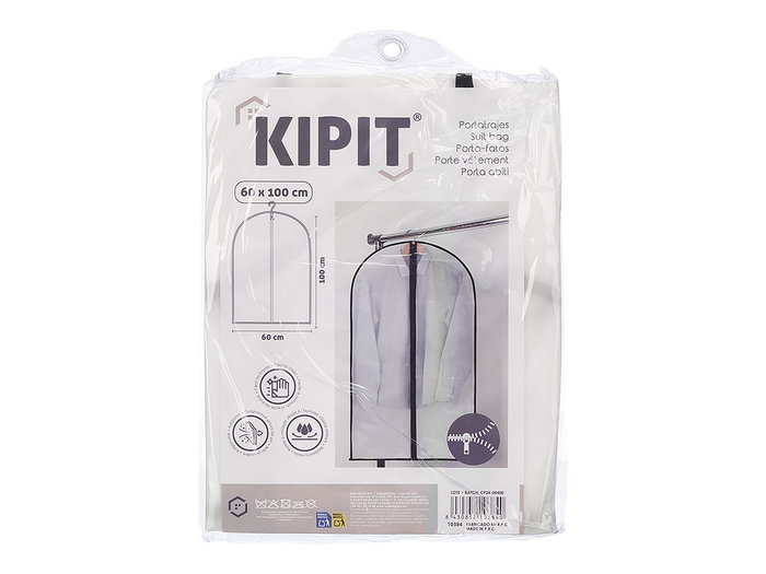 Kipit Funda Portatrajes 60x100 cm Blanco (Set de 24)