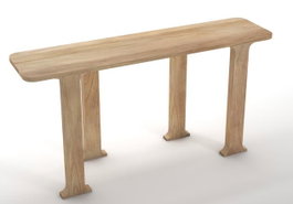 DKD Home Decor Consola Nac nat Natural Mango Madera 40 x 80 x 160 cm