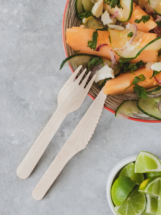 Algon Set de 12 Tenedores de Madera de 16 cm - Utensilio Reutilizable de Mesa (36 Unidades) Algon Set de 12 Tenedores de Madera de 16 cm - Utensilio Reutilizable de Mesa (36 Unidades)