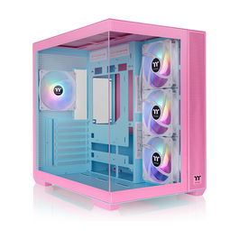 Thermaltake View 380 TG ARGB Bubble Pink Midi Tower ATX, micro ATX, Mini-ITX Blanco Vidrio Templado Juego con Iluminación