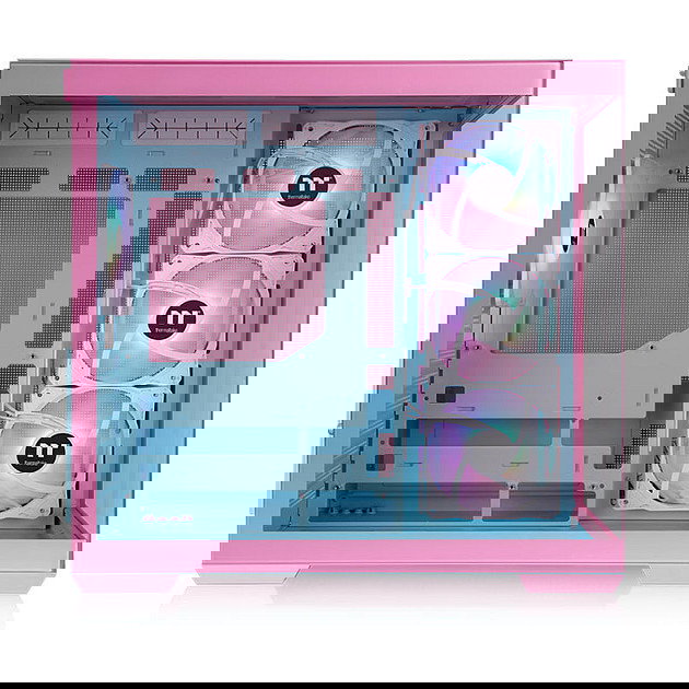 Thermaltake View 380 TG ARGB Bubble Pink Midi Tower ATX, micro ATX, Mini-ITX Blanco Vidrio Templado Juego con Iluminación