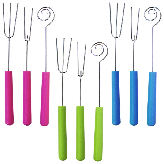 Lily Cook Juego de 3 Horquillas para Chocolate y Baños, Acero Inoxidable, 18 cm