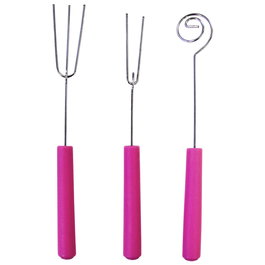 Lily Cook Juego de 3 Horquillas para Chocolate y Baños, Acero Inoxidable, 18 cm