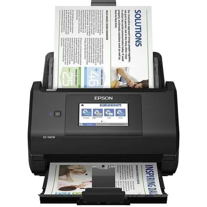 Epson WorkForce ES-580W Escáner A4 con Wi-Fi y Pantalla Táctil