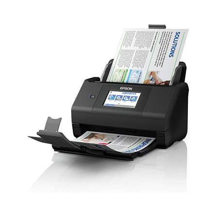 Epson WorkForce ES-580W Escáner de documentos A4 inalámbrico, 35 ppm, ADF de 100 hojas, USB 3.2, WiFi, escaneo dúplex a color, ReadyScan LED, CIS, 600 x 600 DPI