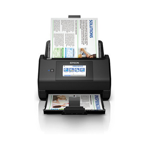 Epson WorkForce ES-580W Escáner de documentos A4 inalámbrico, 35 ppm, ADF de 100 hojas, USB 3.2, WiFi, escaneo dúplex a color, ReadyScan LED, CIS, 600 x 600 DPI