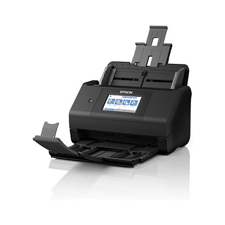 Epson WorkForce ES-580W Escáner de documentos A4 inalámbrico, 35 ppm, ADF de 100 hojas, USB 3.2, WiFi, escaneo dúplex a color, ReadyScan LED, CIS, 600 x 600 DPI