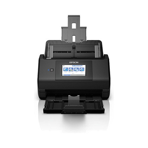 Epson WorkForce ES-580W Escáner de documentos A4 inalámbrico, 35 ppm, ADF de 100 hojas, USB 3.2, WiFi, escaneo dúplex a color, ReadyScan LED, CIS, 600 x 600 DPI