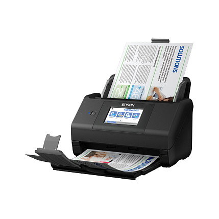 Epson WorkForce ES-580W Escáner de documentos A4 inalámbrico, 35 ppm, ADF de 100 hojas, USB 3.2, WiFi, escaneo dúplex a color, ReadyScan LED, CIS, 600 x 600 DPI