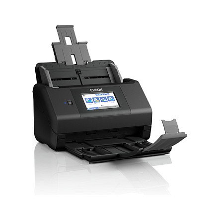 Epson WorkForce ES-580W Escáner de documentos A4 inalámbrico, 35 ppm, ADF de 100 hojas, USB 3.2, WiFi, escaneo dúplex a color, ReadyScan LED, CIS, 600 x 600 DPI