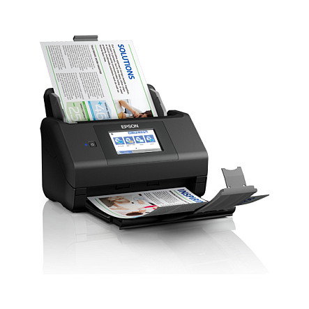 Epson WorkForce ES-580W Escáner de documentos A4 inalámbrico, 35 ppm, ADF de 100 hojas, USB 3.2, WiFi, escaneo dúplex a color, ReadyScan LED, CIS, 600 x 600 DPI