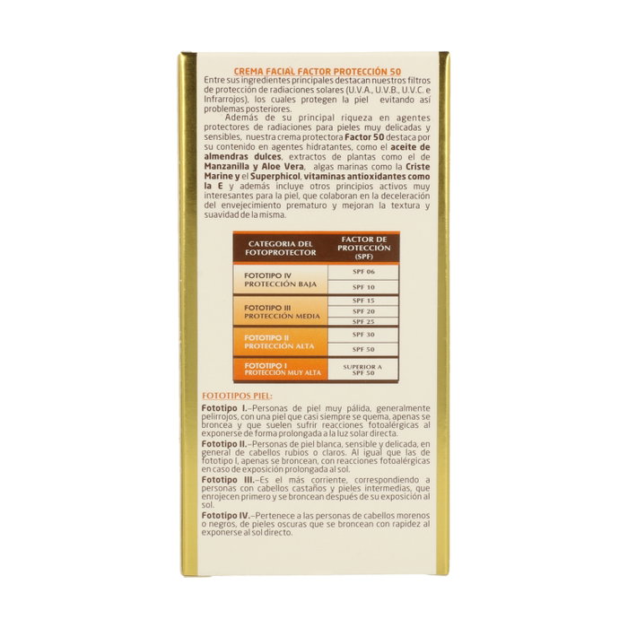 Fleurymer Crema Solar Facial SPF 50 80ml