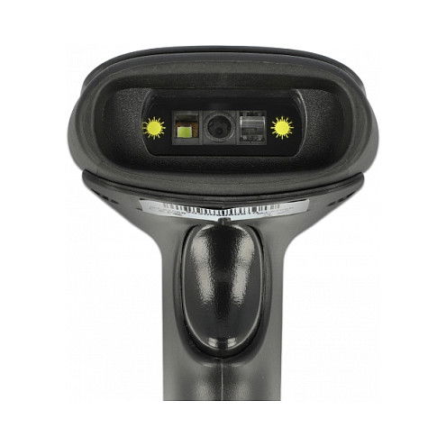 DeLOCK Lector de códigos de barras portátil 1D y 2D, Conexión USB/Bluetooth/2.4 GHz Inalámbrico, Resolución 752x480 píxeles, Batería recargable