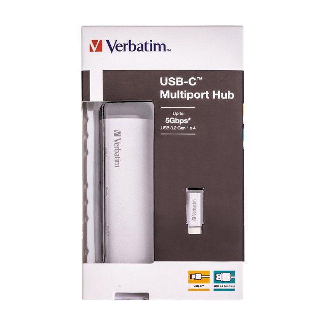 Verbatim USB-C Multiport Hub 4 puertos USB 3.2 Gen 1 Tipo A Verbatim USB-C Multiport Hub 4 puertos USB 3.2 Gen 1 Tipo A