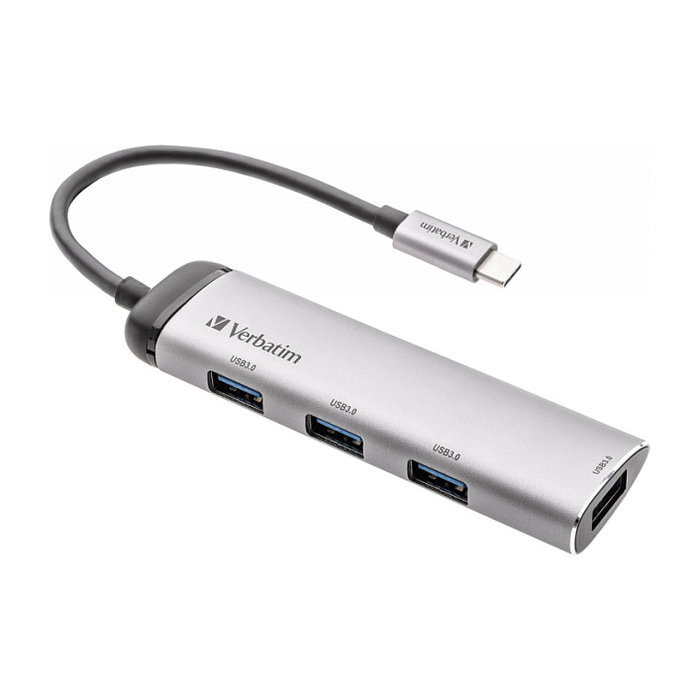 Verbatim USB-C Multiport Hub 4 puertos USB 3.2 Gen 1 Tipo A Verbatim USB-C Multiport Hub 4 puertos USB 3.2 Gen 1 Tipo A