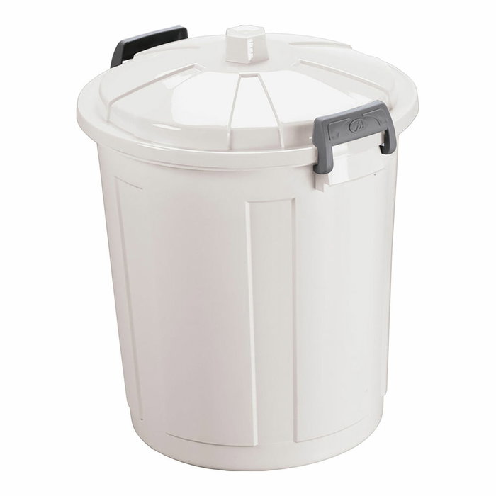 Mondex Cubo con tapadera hermética 21 l Blanco